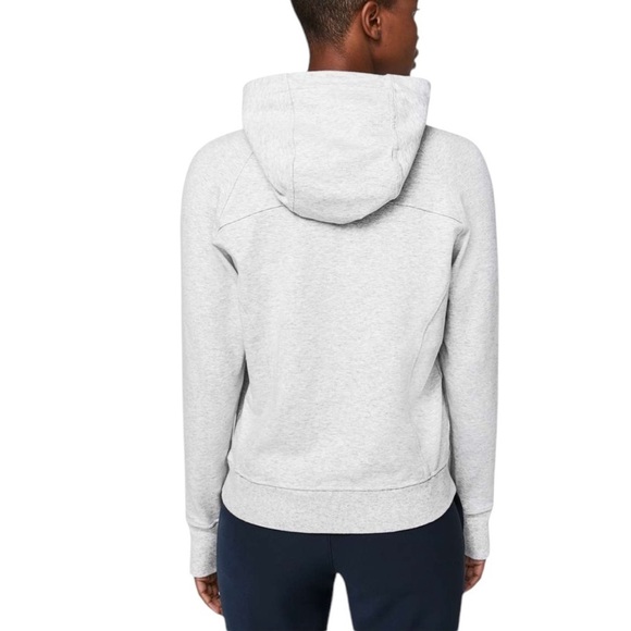 Lululemon Scuba Pullover Heathered Core Ultra Light Grey Size 4 - Picture 3 of 16